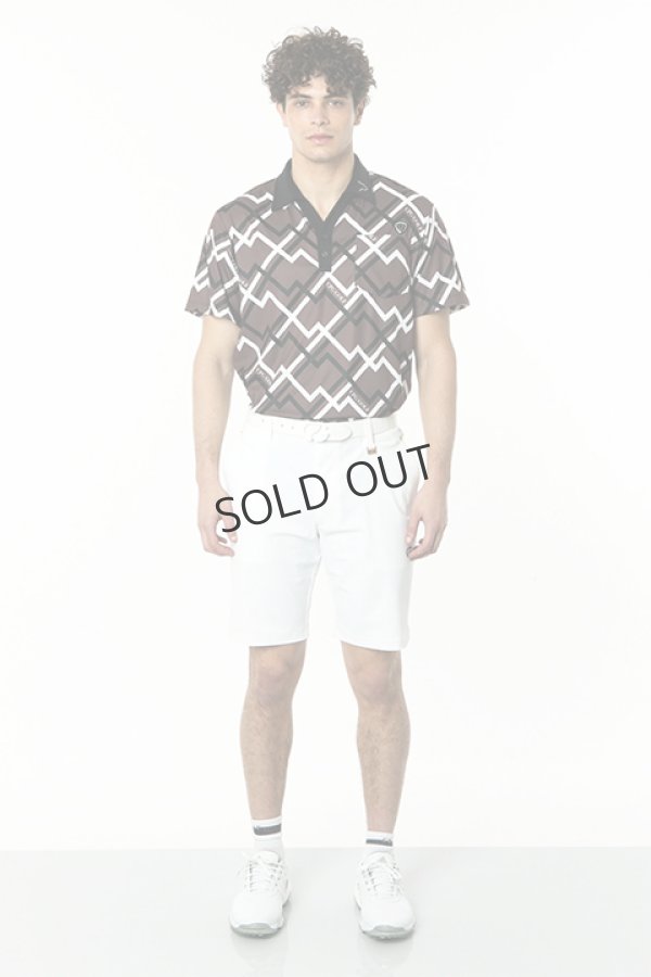画像2: {SOLD}CPG GOLF シーピージーゴルフ ジオメトリックプリントショートパンツ{-BDS} (2)