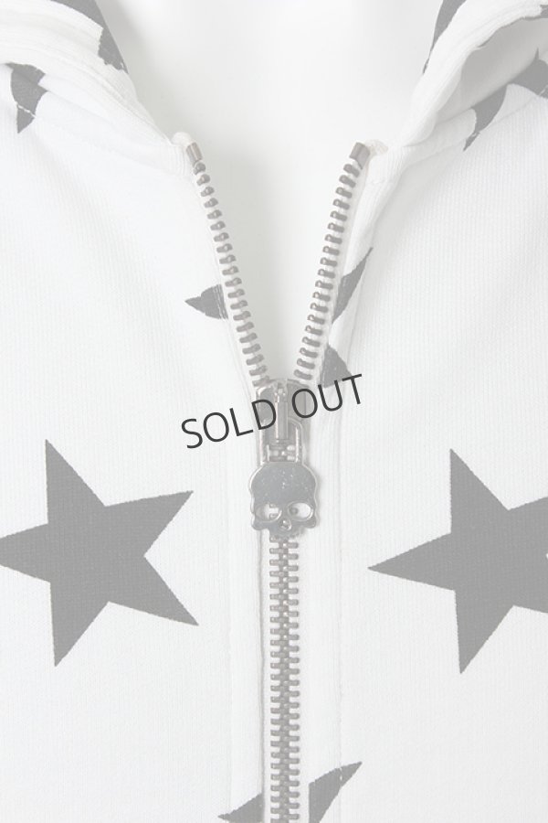 画像4: {SOLD}HYDROGEN ハイドロゲン ALLOVER STARS HOODIE{210-65740001-100-AHS} (4)