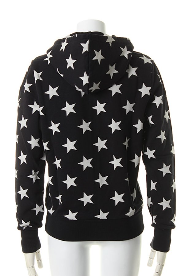画像2: 【 50%OFF セール47,300円→23,650円】 HYDROGEN ハイドロゲン ALLOVER STARS HOODIE{210-65740001-150-AHS} (2)