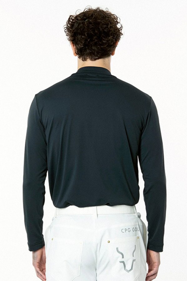 画像2: CPG GOLF シーピージーゴルフ グラフィックモックネックLS(ロングスリーブ){-BDS} (2)