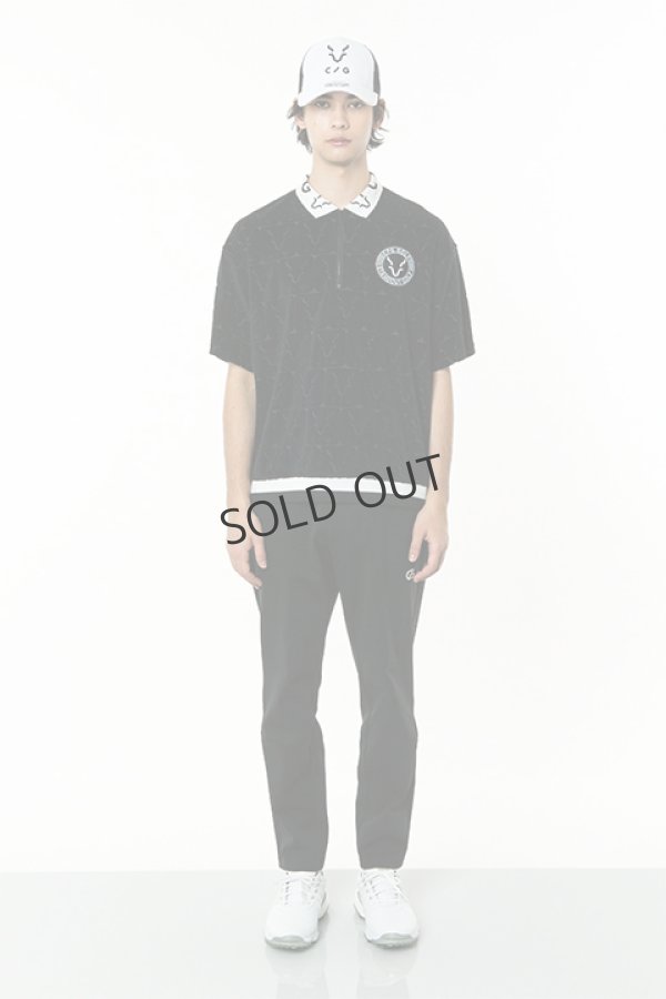 画像4: {SOLD}CPG GOLF シーピージーゴルフ ロゴJQ柄パイル Jip UPシャツ{-BDS} (4)