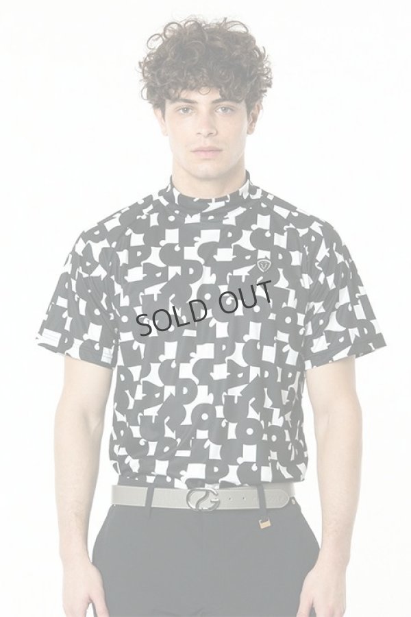 画像1: {SOLD}CPG GOLF シーピージーゴルフ 70’S調タイポグラフィプリントモックネックSS（ショートスリーブ）｜MEN{-BDS} (1)