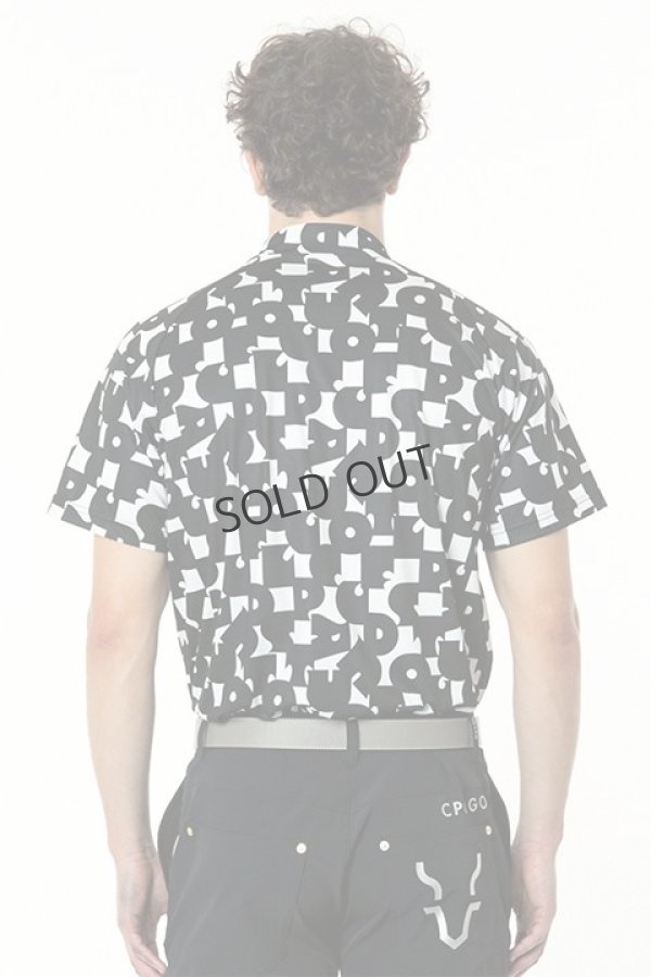画像2: {SOLD}CPG GOLF シーピージーゴルフ 70’S調タイポグラフィプリントモックネックSS（ショートスリーブ）｜MEN{-BDS} (2)