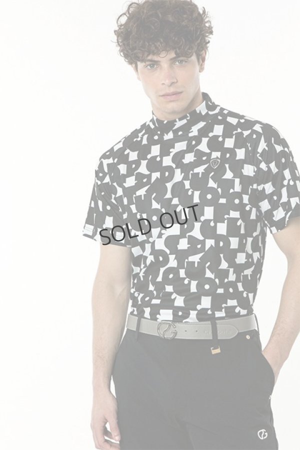 画像3: {SOLD}CPG GOLF シーピージーゴルフ 70’S調タイポグラフィプリントモックネックSS（ショートスリーブ）｜MEN{-BDS} (3)