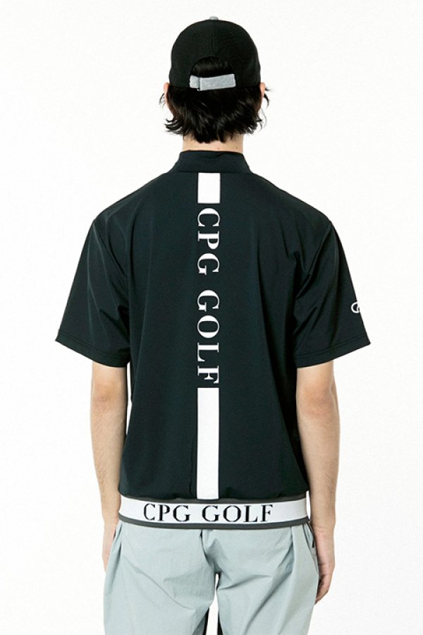 画像2: CPG GOLF シーピージーゴルフ 裾JQテープ付きモックネックSS{-BDS} (2)
