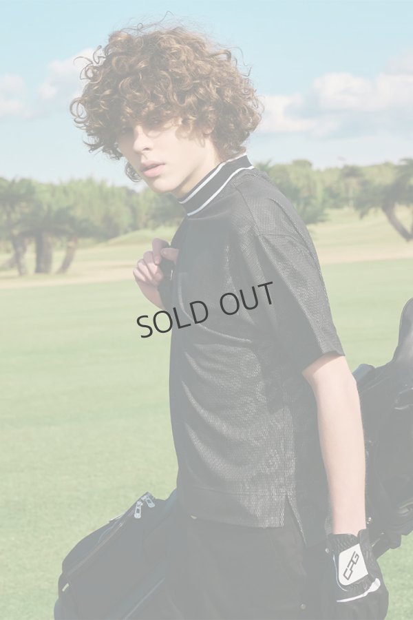 画像2: {SOLD}CPG GOLF シーピージーゴルフ BIAS LOGO MOCK NECK SS | MEN{-BES} (2)