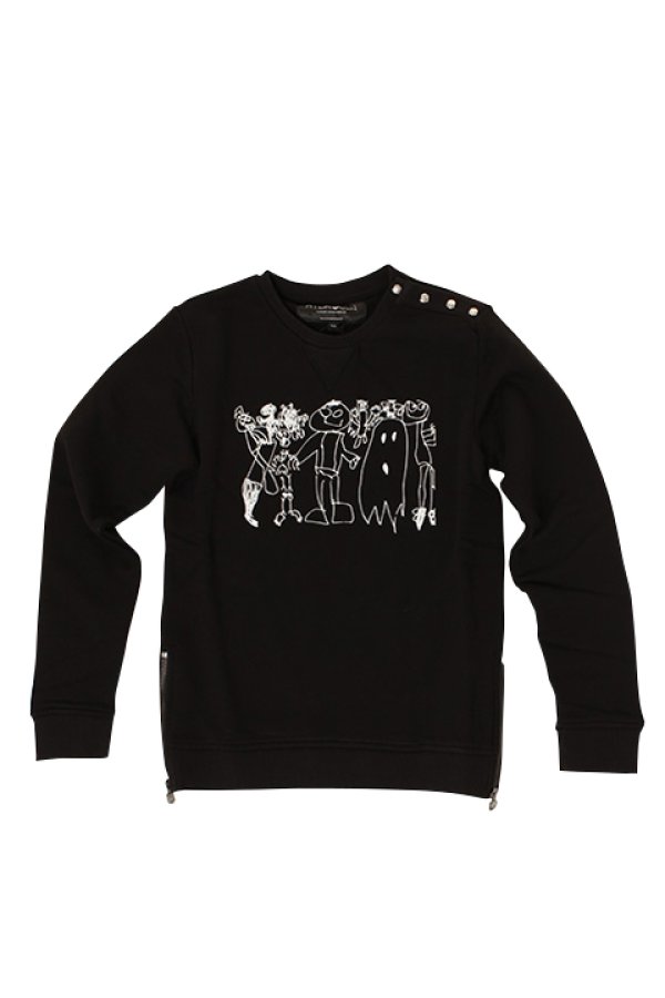 画像1: ★KIDS/BABY★ HYDROGEN KIDS ハイドロゲン キッズ MONSTER PARTY CREWNECK SWEAT SHIRT{212-31739001-150-AFA} (1)