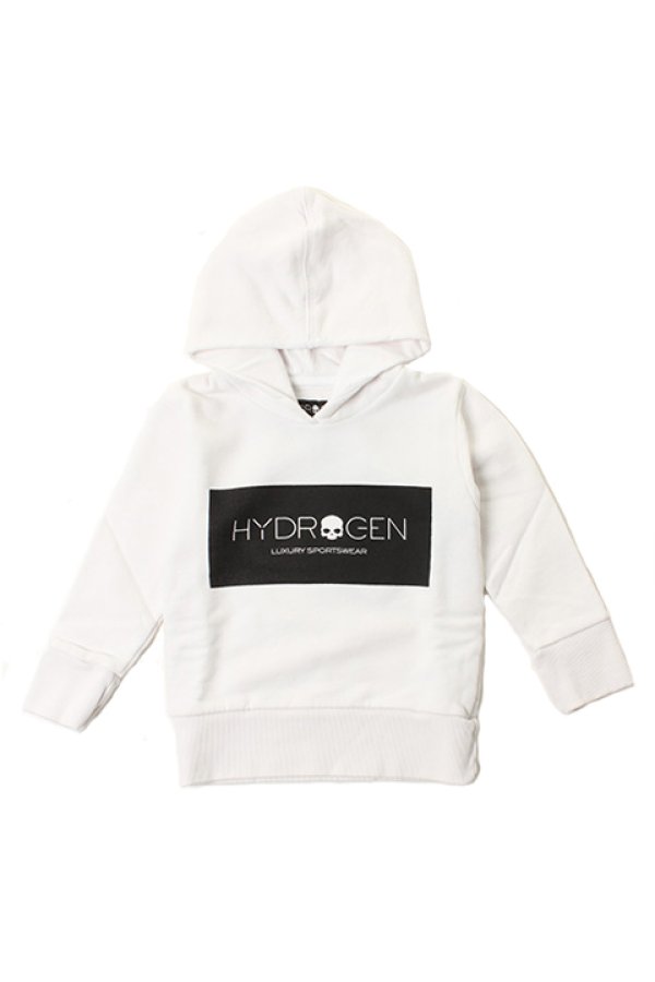 画像1: ★KIDS/BABY★ HYDROGEN KIDS ハイドロゲン キッズ LOGO HOODIE{212-10119001-100-AEA} (1)