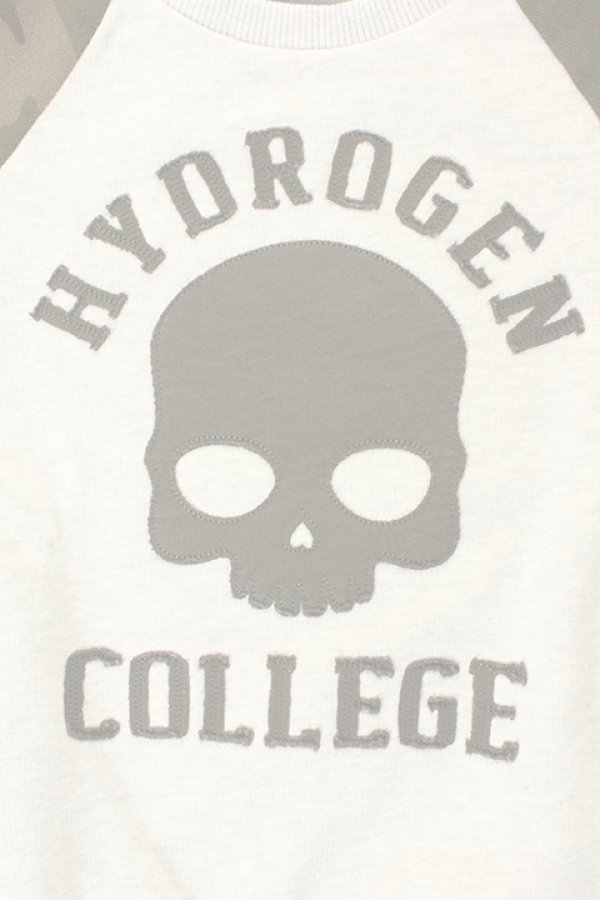 画像4:   ★KIDS/BABY★ HYDROGEN KIDS ハイドロゲン キッズ FELPA GIROCOLLO SPORTSWEAR COLLEGE{212-60939002-120-ADA} (4)