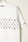 画像3: {SOLD}STUD MUFFIN スタッドマフィン 40/2天竺/メッシュスターグラムpt ワイドシルエットSS Tシャツ{-BBS} (3)