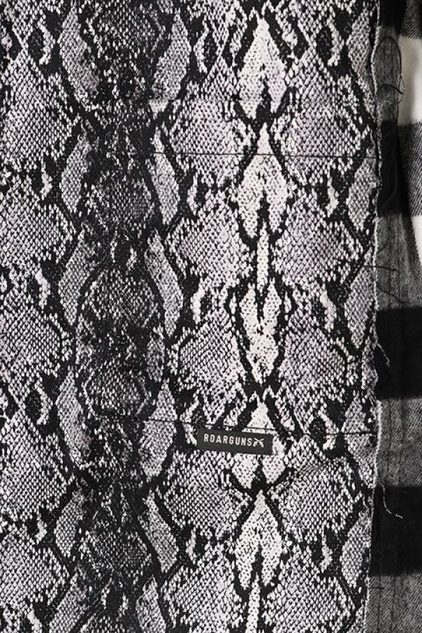 画像5: 【 50%OFF セール35,200円→17,600円】 roarguns ロアーガンズ PYTHON×CHECK SHIRTS{-BAA} (5)