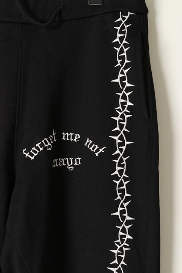 画像2: MAYO メイヨー Forget me not SWEAT{21MY-PT55-BLK-BAA} (2)