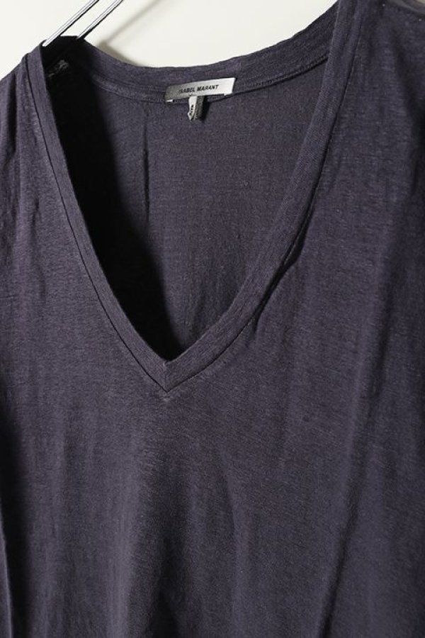画像4: 【 30%OFF セール27,500円→19,250円】 ISABEL MARANT イザベル マラン V-Neck T Shirts{-BAS} (4)