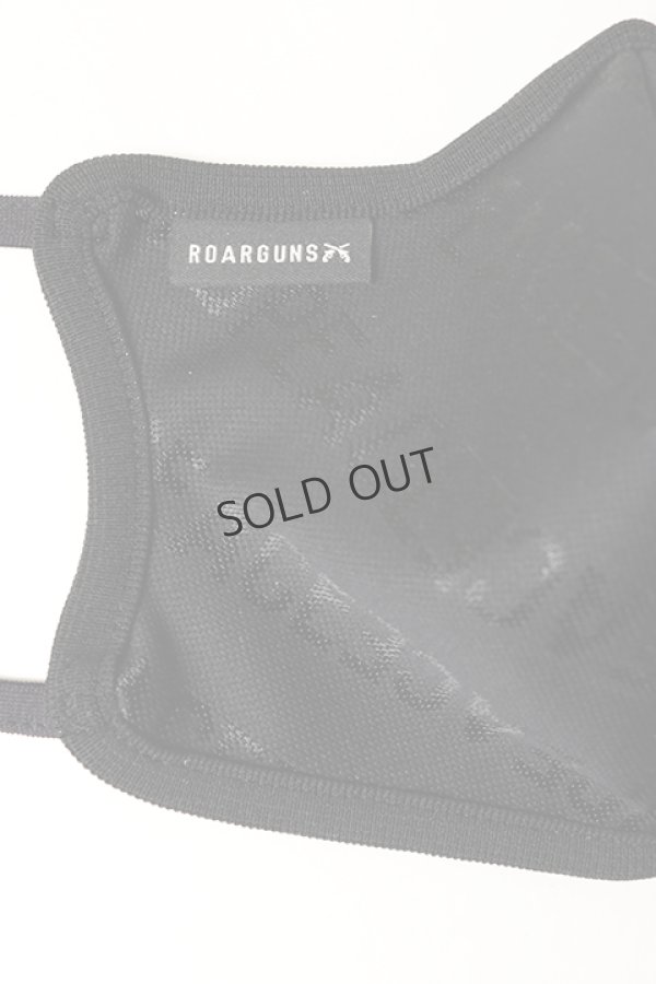 画像2: {SOLD}roarguns ロアーガンズ NEW LOVE AND PEACE JACQUARD MASK BASIC / BLACK{-BAS} (2)