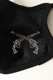 画像3: 【 50%OFF セール9,900円→4,950円】 roarguns ロアーガンズ NEW LOVE AND PEACE JACQUARD MASK BLACK / CRYSTAL{-BAS} (3)