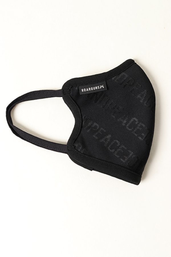 画像5: 【 50%OFF セール9,900円→4,950円】 roarguns ロアーガンズ NEW LOVE AND PEACE JACQUARD MASK BLACK / CRYSTAL{-BAS} (5)