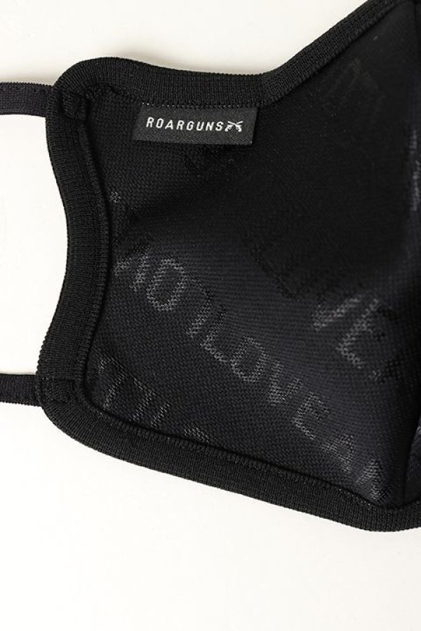 画像2: 【 50%OFF セール9,900円→4,950円】 roarguns ロアーガンズ NEW LOVE AND PEACE JACQUARD MASK BLACK / JET HEMATITE{-BAS} (2)