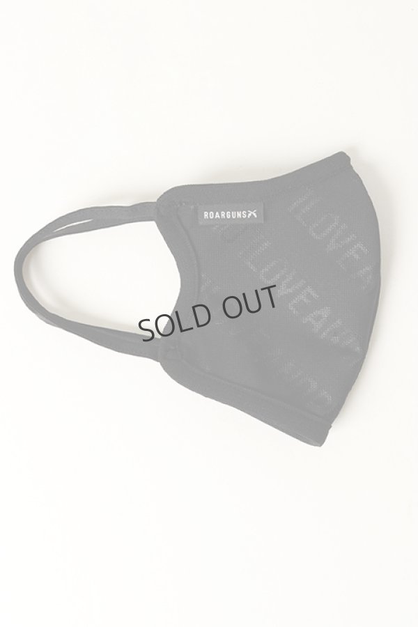 画像5: {SOLD}roarguns ロアーガンズ NEW LOVE AND PEACE JACQUARD MASK BLACK / B.DIAMOND{-BAS} (5)