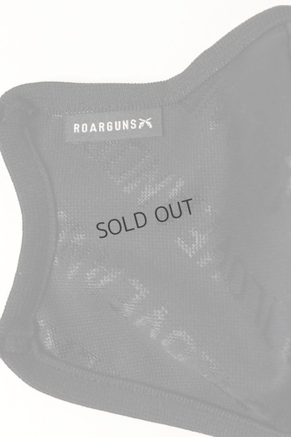 画像2: {SOLD}roarguns ロアーガンズ NEW LOVE AND PEACE JACQUARD MASK BLACK / CRYSTAL AB{-BAS} (2)