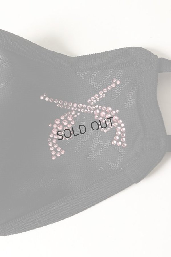 画像3: {SOLD}roarguns ロアーガンズ NEW LOVE AND PEACE JACQUARD MASK BLACK / LIGHT ROSE{-BAS} (3)