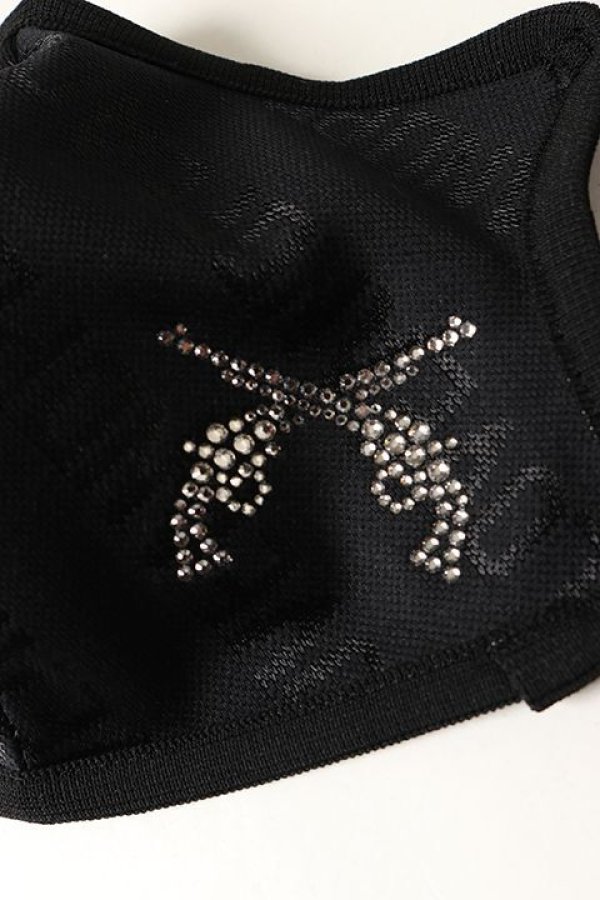 画像3: 【 50%OFF セール9,900円→4,950円】 roarguns ロアーガンズ NEW LOVE AND PEACE JACQUARD MASK BLACK / S.SHADE{-BAS} (3)