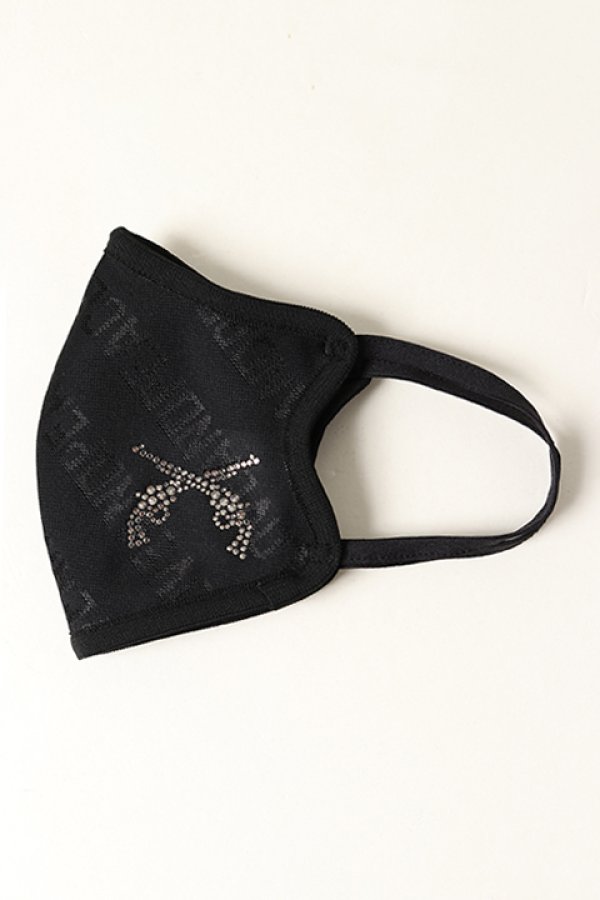 画像4: 【 50%OFF セール9,900円→4,950円】 roarguns ロアーガンズ NEW LOVE AND PEACE JACQUARD MASK BLACK / S.SHADE{-BAS} (4)