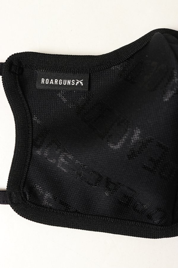 画像2: 【 50%OFF セール9,900円→4,950円】 roarguns ロアーガンズ NEW LOVE AND PEACE JACQUARD MASK BLACK / AQUAMARINE{-BAS} (2)