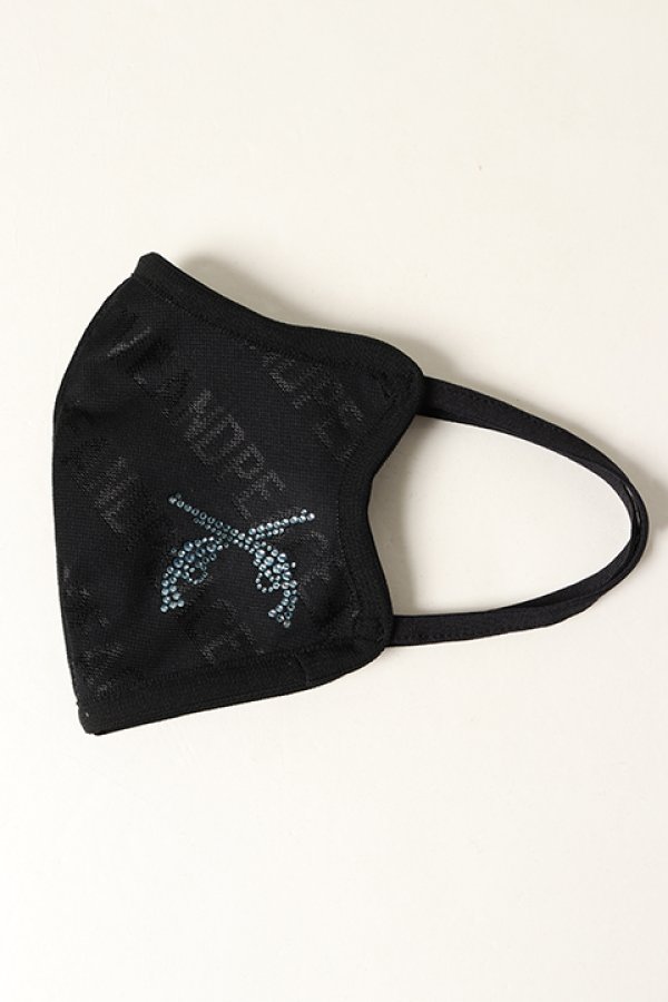 画像4: 【 50%OFF セール9,900円→4,950円】 roarguns ロアーガンズ NEW LOVE AND PEACE JACQUARD MASK BLACK / AQUAMARINE{-BAS} (4)