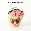 画像1: {SOLD}CAT IN DA HOUSE! キャット・イン・ダ・ハウス カゴバッグSmall 三毛猫{-BJS} (1)