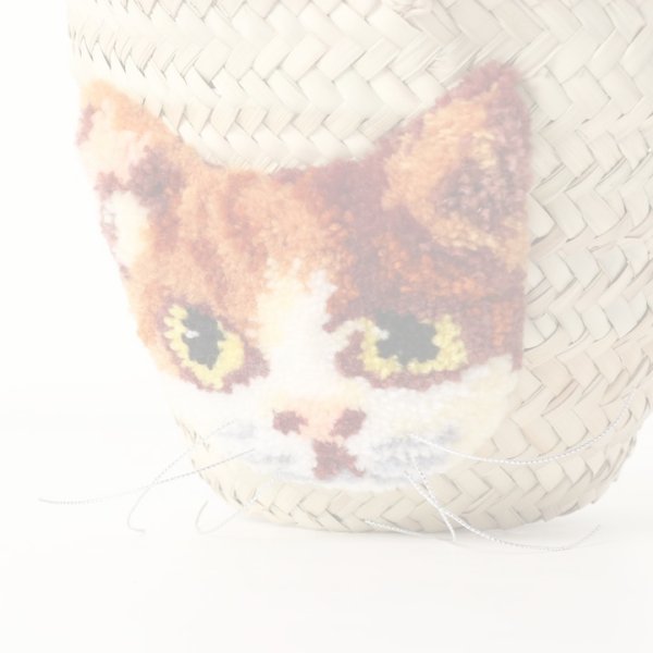 画像4:   CAT IN DA HOUSE! キャット・イン・ダ・ハウス カゴバッグSmall 三毛猫{-BJS} (4)