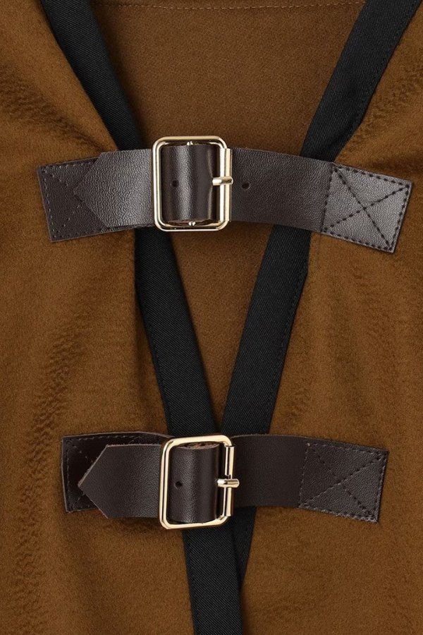 画像13: 【 40%OFF セール49,500円→29,700円】 グレースコンチネンタル|GRACE CONTINENTAL グレースクラス GRACE CLASS ファーフードwoolポンチョ{0221484536-21BRW-BAA} (13)