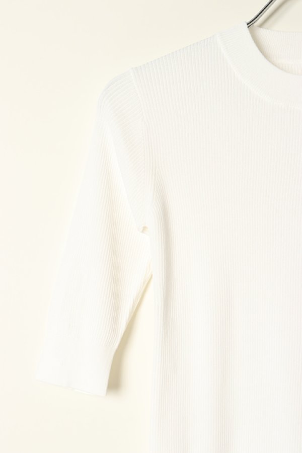 画像3: 【 40%OFF セール24,200円→14,520円】 グレースコンチネンタル|GRACE CONTINENTAL グレースクラス GRACE CLASS 細リブニットトップ{0222343132-01WHT-BBA} (3)