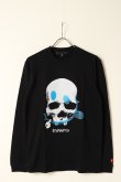 画像3: {SOLD}STUD MUFFIN スタッドマフィン 5.6oz天竺 スマイリースカルフラッシュプリントLS Tシャツ{-BBA} (3)