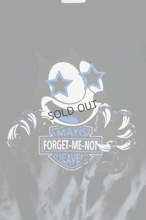 画像2: {SOLD}MAYO×slave of fashion メイヨー×スレイブオブファッション 【SLAVE OF MAYO】POP UP DOUBLE NAME LIMITED ITEM Fire SWEAT Tee{22MY-YS-UB-01-BLU-BBS} (2)