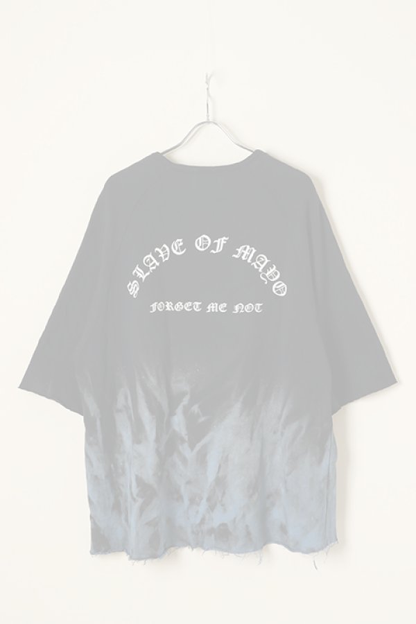 画像5:  {SOLD} MAYO×slave of fashion メイヨー×スレイブオブファッション 【SLAVE OF MAYO】POP UP DOUBLE NAME LIMITED ITEM Fire SWEAT Tee{22MY-YS-UB-01-BLU-BBS} (5)