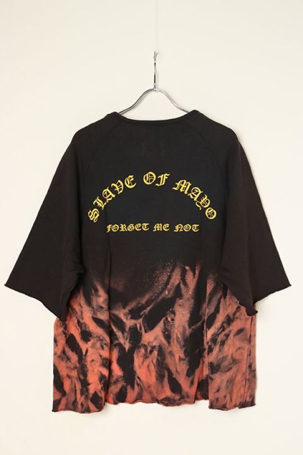画像5: 【 30%OFF セール27,500円→19,250円】 MAYO×slave of fashion メイヨー×スレイブオブファッション 【SLAVE OF MAYO】POP UP DOUBLE NAME LIMITED ITEM Fire SWEAT Tee{22MY-YS-UB-01-ORG-BBS} (5)