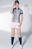 画像3: {SOLD}レザレクション｜Resurrection W's Candy Stripe Polo / ウィメンズ キャンディストライプポロ{-BBS} (3)