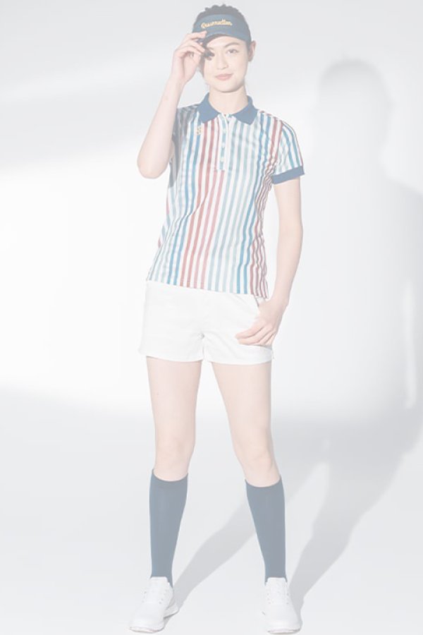 画像3:   レザレクション｜Resurrection W's Candy Stripe Polo / ウィメンズ キャンディストライプポロ{-BBS} (3)