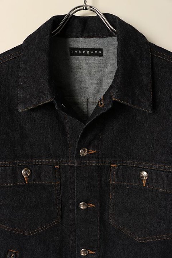 画像2: 【 50%OFF セール|49,500円→24,750円】 roarguns ロアーガンズ DENIM JKT ONEWASH{-BCA} (2)