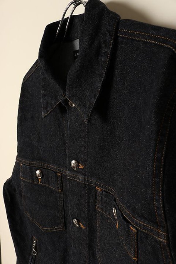 画像4: 【 50%OFF セール|49,500円→24,750円】 roarguns ロアーガンズ DENIM JKT ONEWASH{-BCA} (4)
