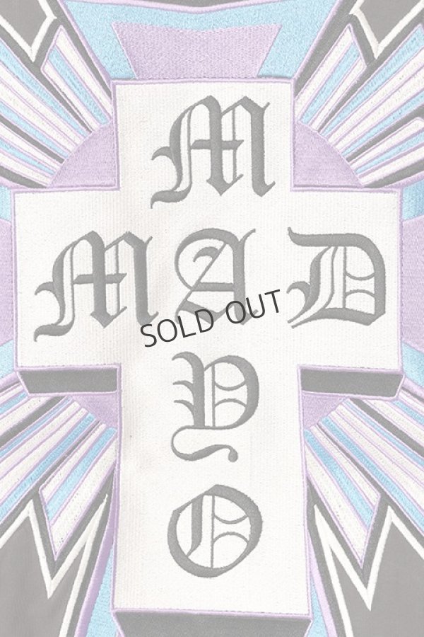 画像2: {SOLD}MAYO メイヨー MAYO CROSS Embroidery Raglan Long Sleeve Tee{23MY-LT11-BCA} (2)