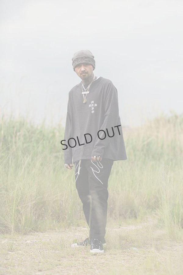 画像7: {SOLD}MAYO メイヨー MAYO CROSS Embroidery Raglan Long Sleeve Tee{23MY-LT11-BCA} (7)