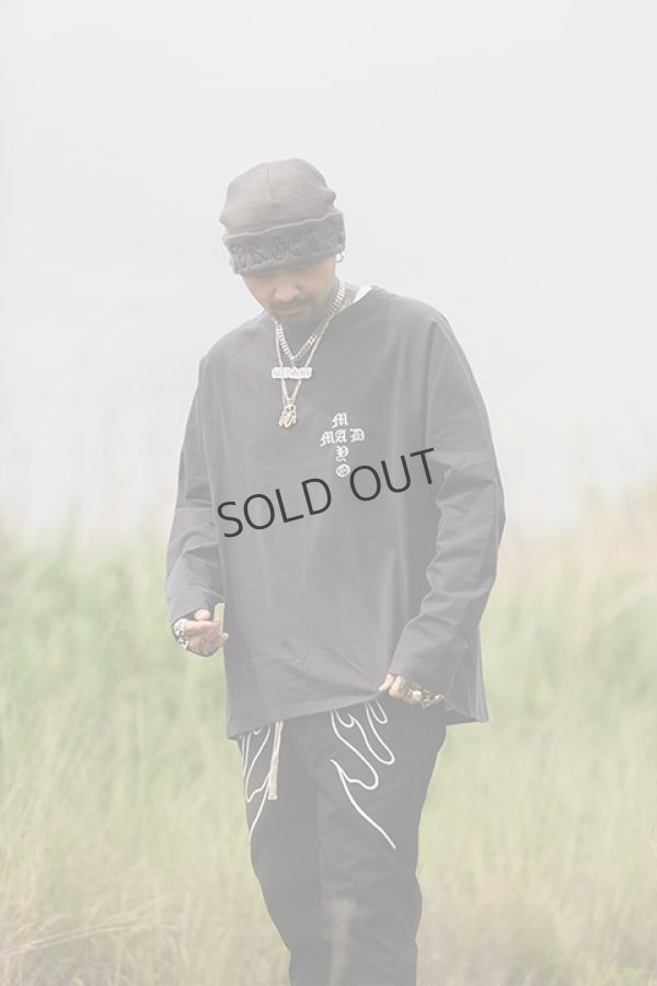 画像8: {SOLD}MAYO メイヨー MAYO CROSS Embroidery Raglan Long Sleeve Tee{23MY-LT11-BCA} (8)