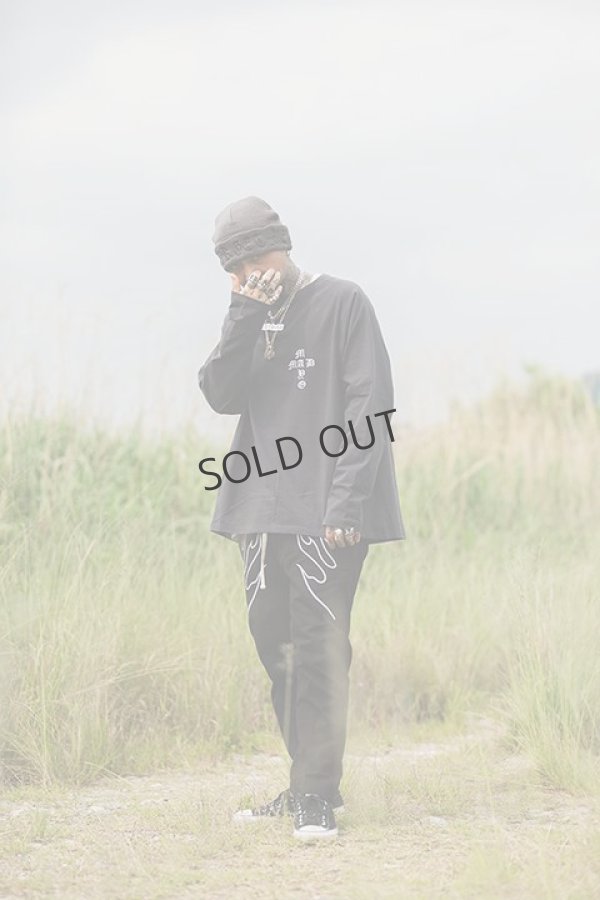 画像10: {SOLD}MAYO メイヨー MAYO CROSS Embroidery Raglan Long Sleeve Tee{23MY-LT11-BCA} (10)