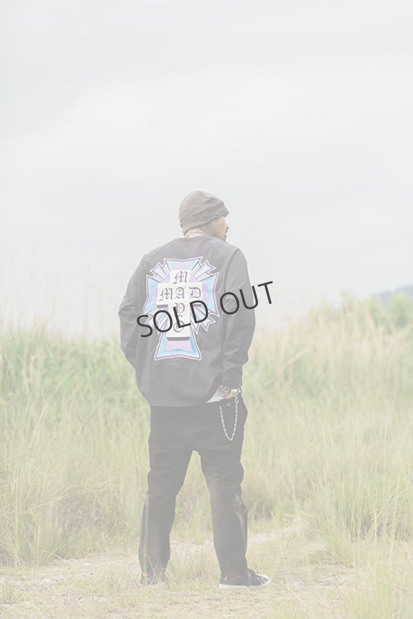 画像12: {SOLD}MAYO メイヨー MAYO CROSS Embroidery Raglan Long Sleeve Tee{23MY-LT11-BCA} (12)