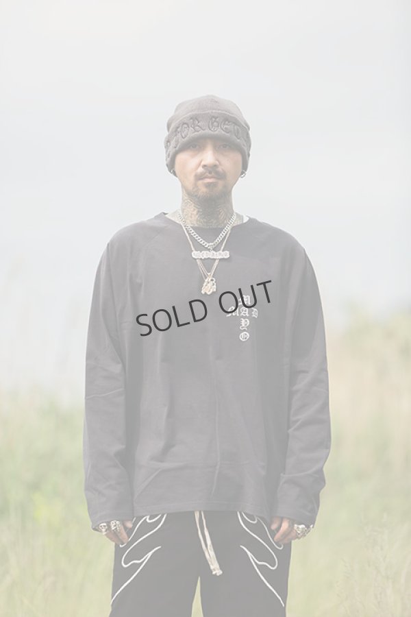 画像14: {SOLD}MAYO メイヨー MAYO CROSS Embroidery Raglan Long Sleeve Tee{23MY-LT11-BCA} (14)