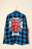 画像1: {SOLD}MAYO メイヨー MAYO CROSS Embroidery Check Shirt{-BCA} (1)