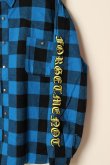 画像5: {SOLD}MAYO メイヨー MAYO CROSS Embroidery Check Shirt{-BCA} (5)