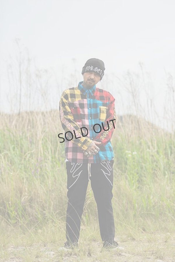 画像7: {SOLD}MAYO メイヨー MAYO CROSS Embroidery Check Shirt{-BCA} (7)