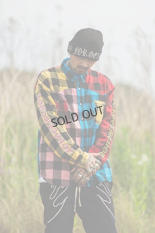 画像11: {SOLD}MAYO メイヨー MAYO CROSS Embroidery Check Shirt{-BCA} (11)